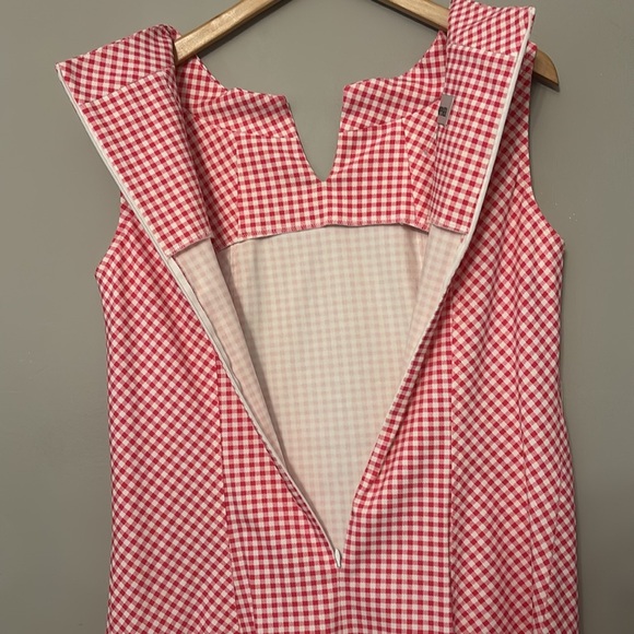 Sara Campbell Pink Gingham Sleeveless Dress Sz 8 - Picture 6 of 8
